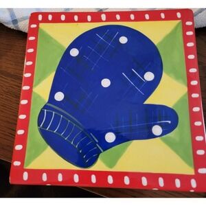 Mainstreet Collection MSC Hand Painted Square Hot Plate